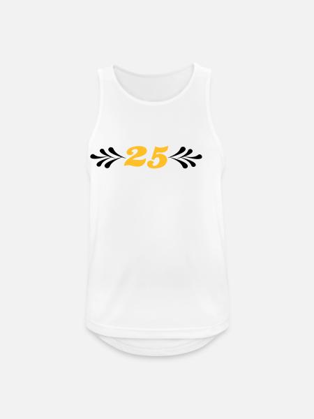 2541614 14743929 sølvbryllup - Herre tanktop åndbar - hvid