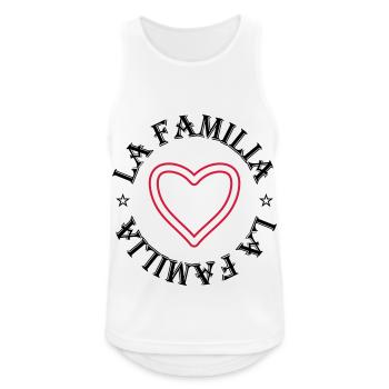 La Familia - Men's Breathable Tank Top - white - Front - Nick (188cm)