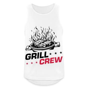 Grill Crew Grilling - Men's Breathable Tank Top - white - Front - Nick (188cm)