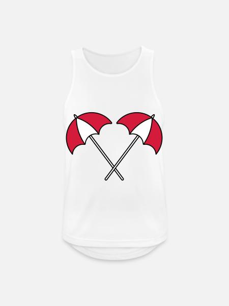 Parasol pattern summer - Men's Breathable Tank Top - white