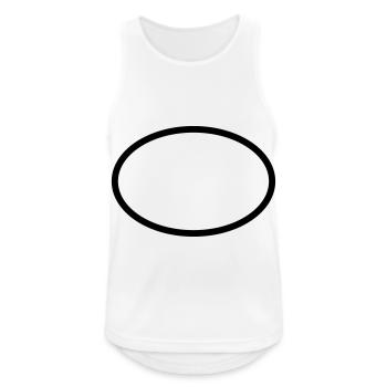 Oval circle geometry - Men's Breathable Tank Top - white - Front - Nick (188cm)