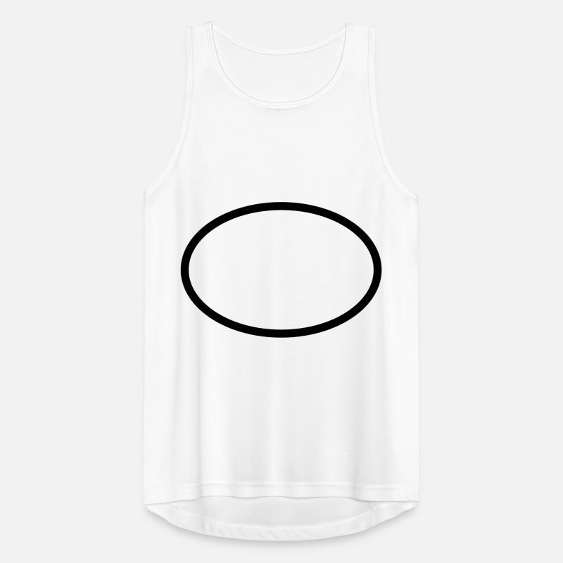 Oval circle geometry Men's Breathable Tank Top