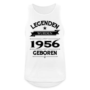 1956 - Männer Tank Top atmungsaktiv - Weiß - Vorne - Nick (188cm)