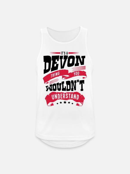 devon name thing you wouldnt understand - Men's Breathable Tank Top - white
