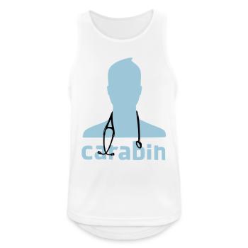 Carabin - Débardeur respirant Homme - blanc - Devant - Nick (188cm)