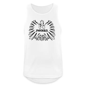 Poland Polska - Men's Breathable Tank Top - white - Front - Nick (188cm)