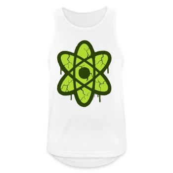 Atom Symbol Graffiti Logo - Men's Breathable Tank Top - white - Front - Nick (188cm)