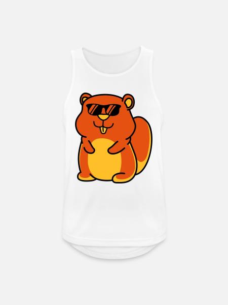 hamster cool - Men's Breathable Tank Top - white