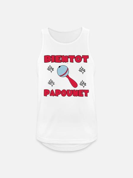 SOON DADDY - Men's Breathable Tank Top - white