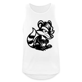 stinktier comic - Männer Tank Top atmungsaktiv - Weiß - Vorne - Nick (188cm)