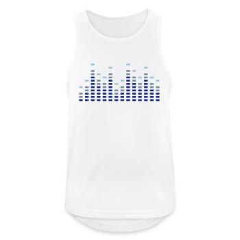 Music Equalizer - Men's Breathable Tank Top - white - Front - Nick (188cm)