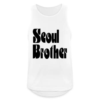 Seoul Brother - Men's Breathable Tank Top - white - Front - Nick (188cm)
