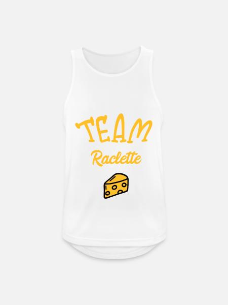 Team Raclette - Männer Tank Top atmungsaktiv - Weiß