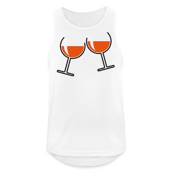 X2 Rose Stem Foot - Men's Breathable Tank Top - white - Front - Nick (188cm)
