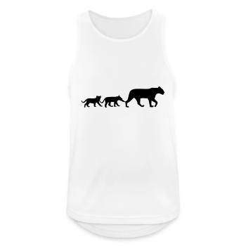 Lioness and lion cubs - Men's Breathable Tank Top - white - Front - Nick (188cm)