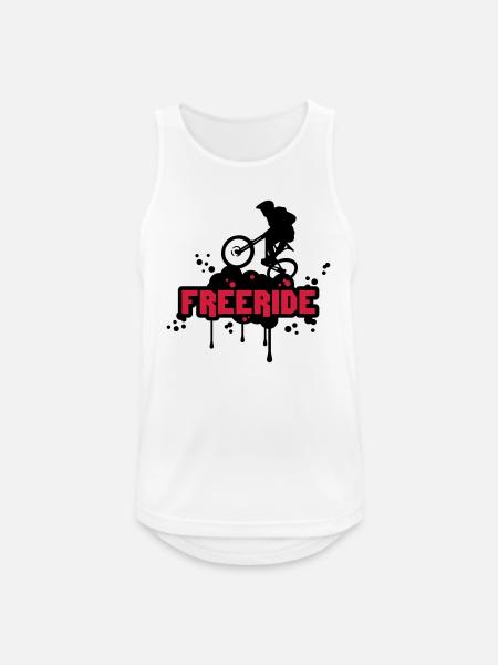 Freeride - Men's Breathable Tank Top - white