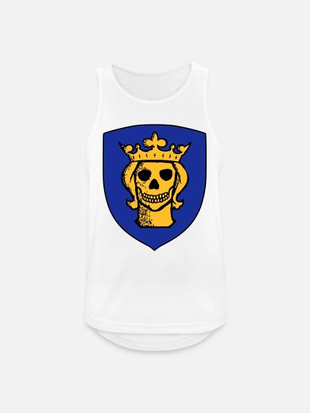 Stockholm dead head - Men's Breathable Tank Top - white