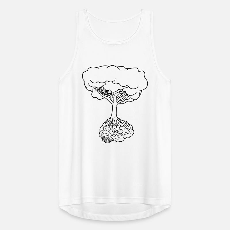 Brain under tree Men's Breathable Tank Top