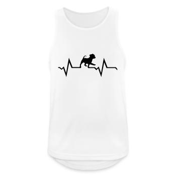 dog, puppy - Men's Breathable Tank Top - white - Front - Nick (188cm)