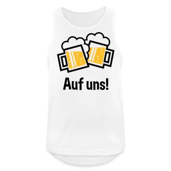 XAufuns! – 2 Bayrische Originale (2) - Männer Tank Top atmungsaktiv - Weiß - Vorne - Nick (188cm)