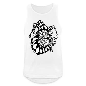 clown 010 - Men's Breathable Tank Top - white - Front - Nick (188cm)