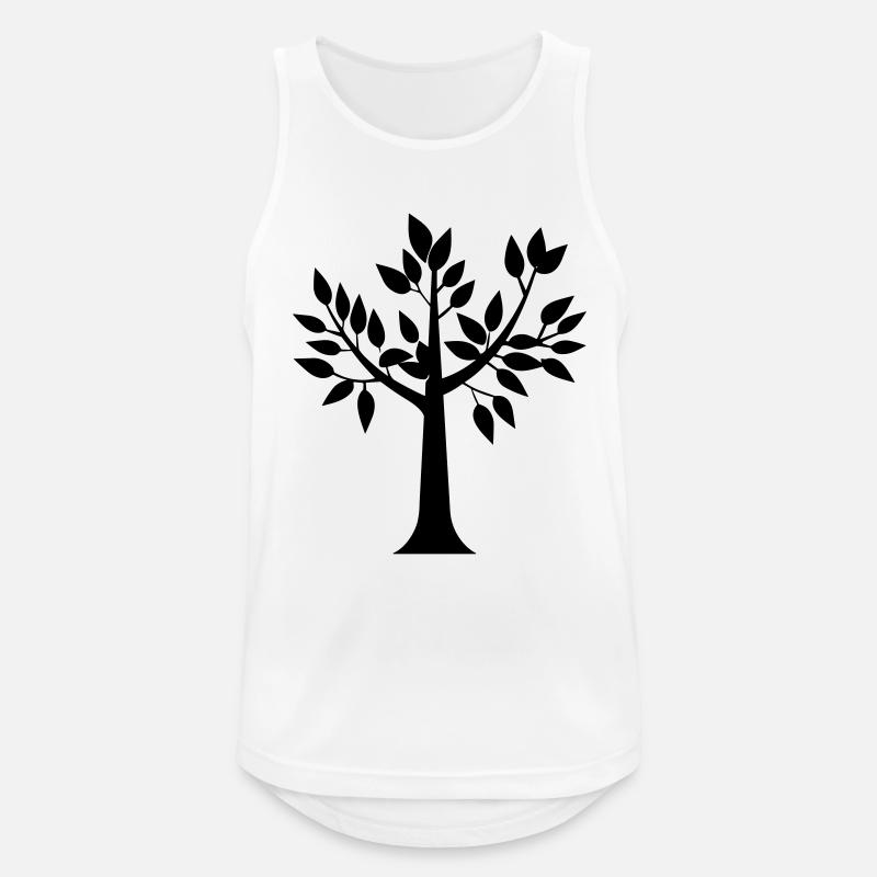 tree - Men's Breathable Tank Top - white