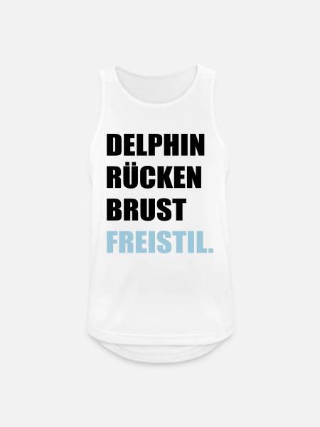 schwimmen - Männer Tank Top atmungsaktiv - Weiß