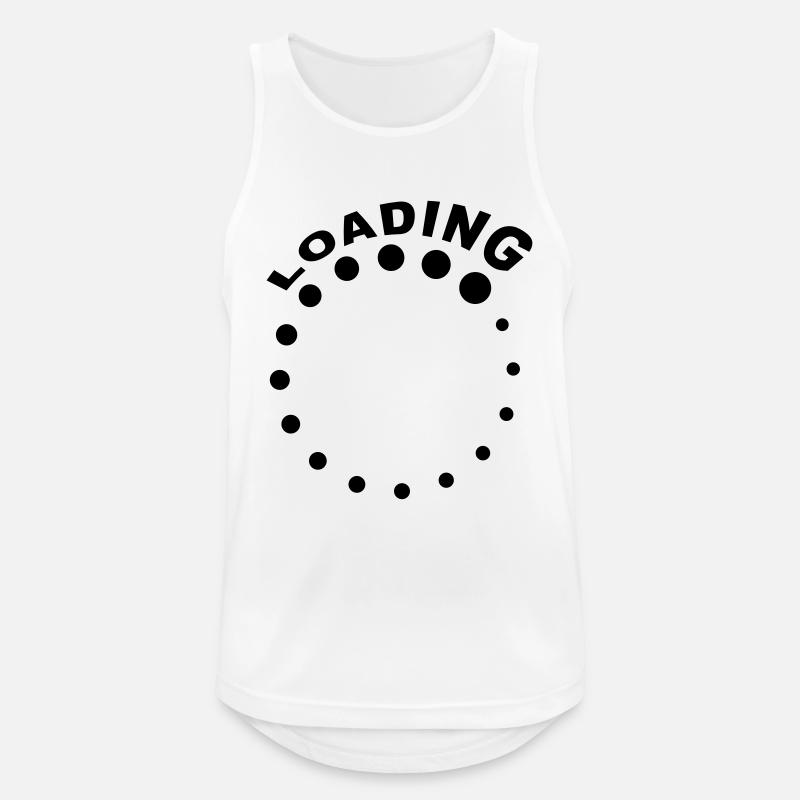 Loading - Men's Breathable Tank Top - white