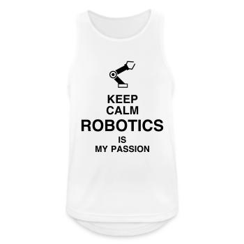 Robotik / Roboter / Robot / Robotics - Männer Tank Top atmungsaktiv - Weiß - Vorne - Nick (188cm)