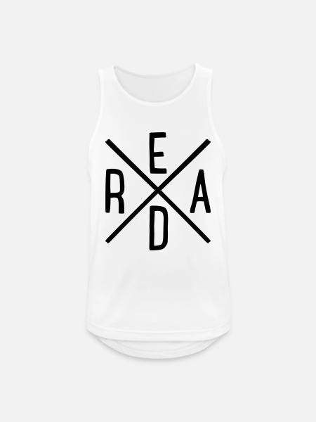 Read - Men's Breathable Tank Top - white