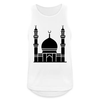 Mosquée - Débardeur respirant Homme - blanc - Devant - Nick (188cm)