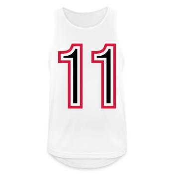 11 Number Years Jersey - Men's Breathable Tank Top - white - Front - Nick (188cm)