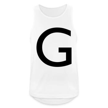 Capital G - Men's Breathable Tank Top - white - Front - Nick (188cm)