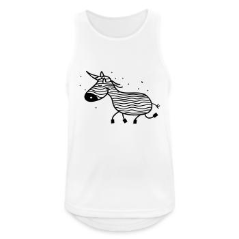 Einhorn Zebra lustig - Männer Tank Top atmungsaktiv - Weiß - Vorne - Nick (188cm)