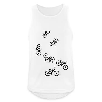 vélo électrique - Débardeur respirant Homme - blanc - Devant - Nick (188cm)