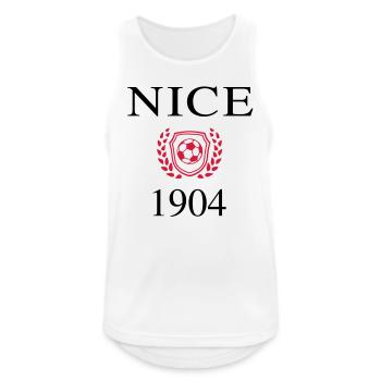 Nizza Origin 1904 - Männer Tank Top atmungsaktiv - Weiß - Vorne - Nick (188cm)