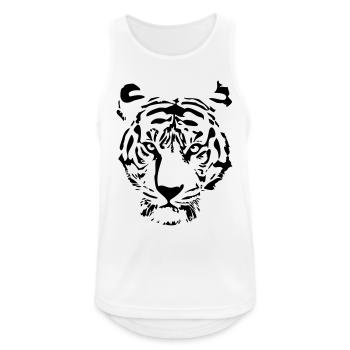 white tiger - Men's Breathable Tank Top - white - Front - Nick (188cm)