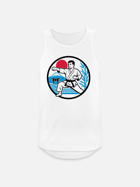 Karate Nature - Men's Breathable Tank Top - white