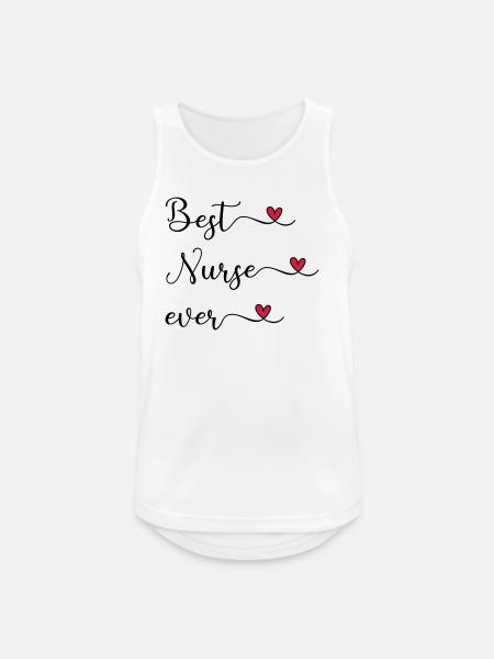 Krankenschwester - beste Krankenschwester - Männer Tank Top atmungsaktiv - Weiß