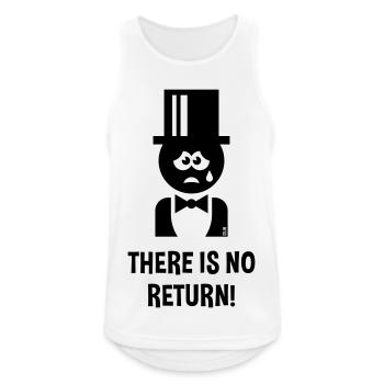 Bräutigam – There Is No Return (JGA / Polterabend) - Men's Breathable Tank Top - white - Front - Nick (188cm)