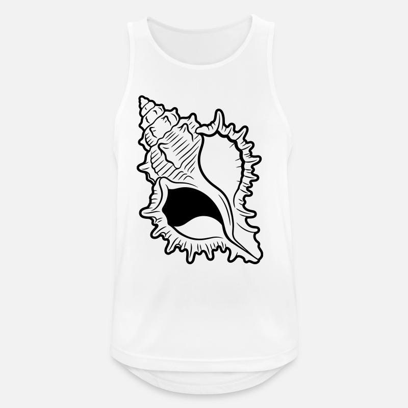 shell - Men's Breathable Tank Top - white