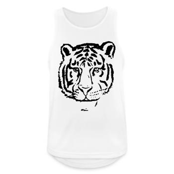 Tiger Head Tiger King Tiger Bengal Tiger Gift - Men's Breathable Tank Top - white - Front - Nick (188cm)