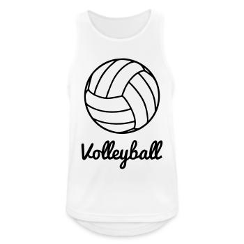 Volleyball Volley ball - Männer Tank Top atmungsaktiv - Weiß - Vorne - Nick (188cm)
