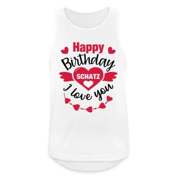 Boyfriend girlfriend birthday gift congratulation - Men's Breathable Tank Top - white - Front - Nick (188cm)