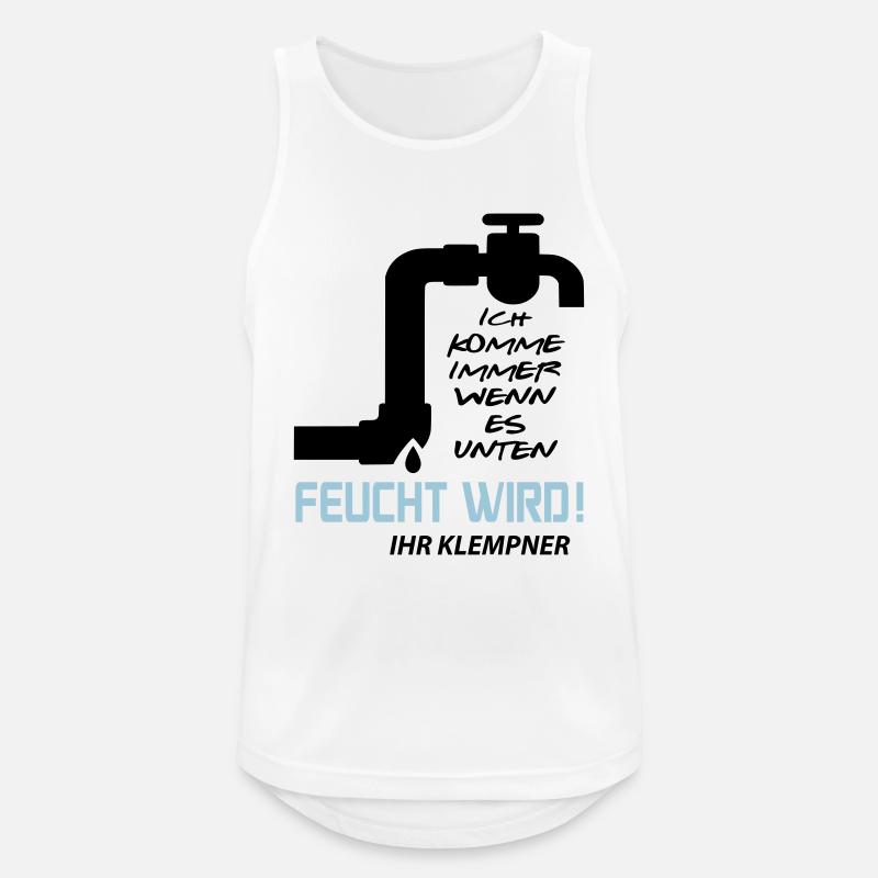 Klempner - Männer Tank Top atmungsaktiv - Weiß