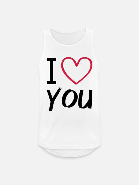 i love you - Men's Breathable Tank Top - white