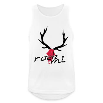 rock mi - Männer Tank Top atmungsaktiv - Weiß - Vorne - Nick (188cm)