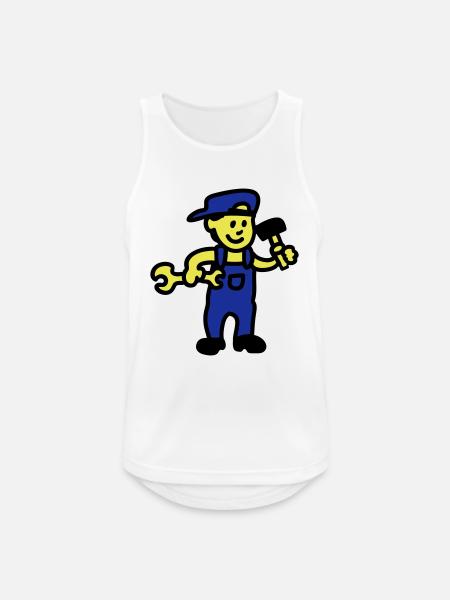 Handwerker 3 - Männer Tank Top atmungsaktiv - Weiß