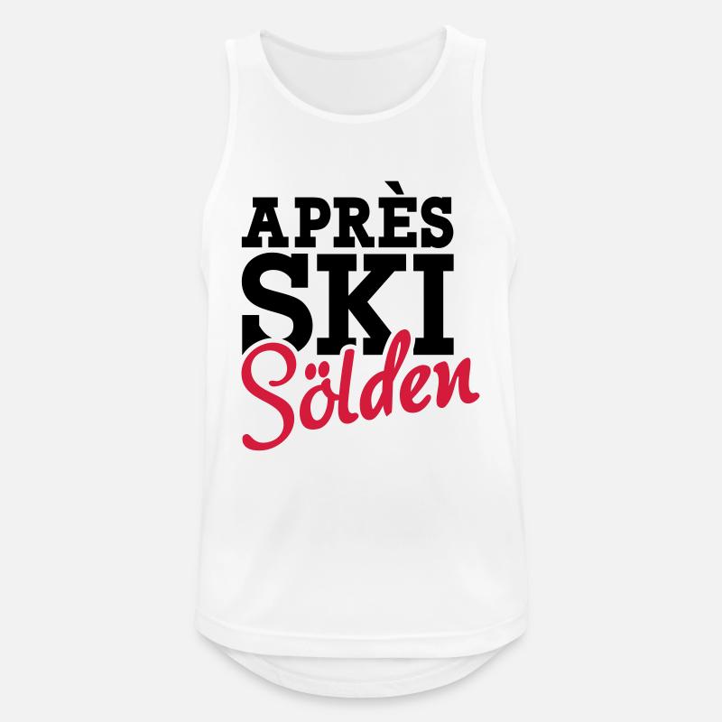 Apres Ski Sölden - Men's Breathable Tank Top - white