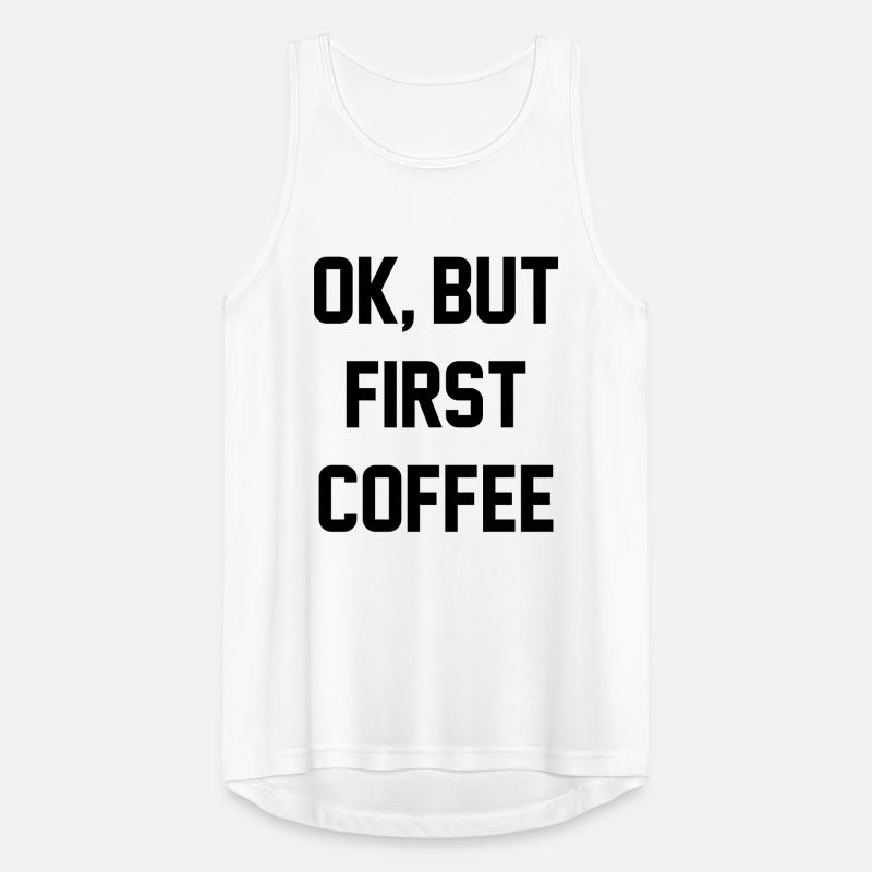 Ok, but first coffee Men's Breathable Tank Top